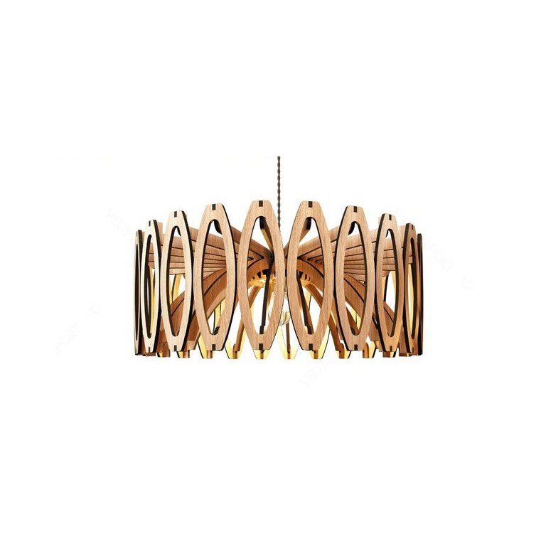 Luminária Teto tipo Pendente JADE MDF - Completa - Bola Luminária Teto tipo Pendente JADE MDF - Completa - Bola