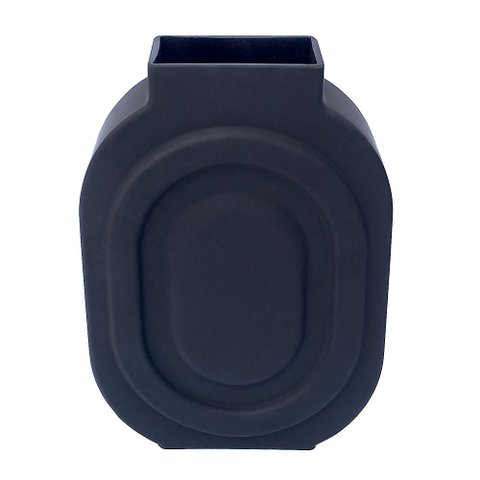 Vaso Decorativo em Vidro Retangular 25cm