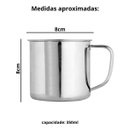 Ver imagem 3 de Kit 12 Caneca Inox Bebida Gelada Café Chá Drink 8cm 350ml