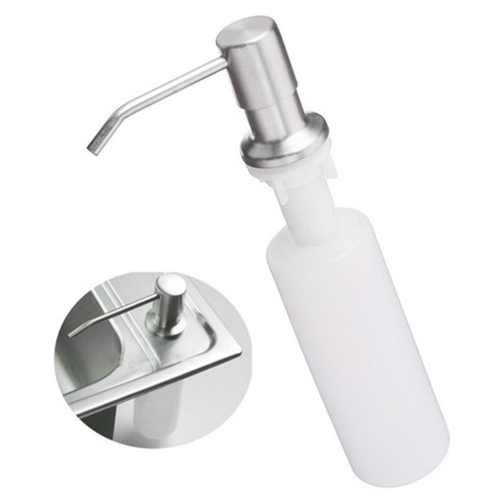 Dispenser Dosador Embutir Sabao Liquido Detergente Pia Banheiro Cozinha - 1