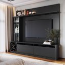 Ver imagem 3 de Estante TV até 60 Polegadas 200cm Sorrento Cristaleira Preto 2020