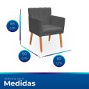 Ver imagem 6 de Poltrona Cadeira para Sala Confortável e Reforçada Carol Suede