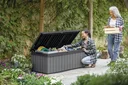 Ver imagem 6 de Baú Armazenamento Keter Darwin 380l Externo Resistente À Chuva e Sol