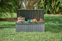 Ver imagem 7 de Baú Armazenamento Keter Darwin 380l Externo Resistente À Chuva e Sol