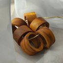 Ver imagem 2 de Kit Anel Porta Guardanapo Madeira Rústica g 6 Peças