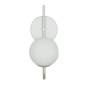 Arandela Luminária Quarto Globo 12 cm Moderno Prata Fosco BF Decor