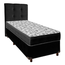Ver imagem 1 de Cama + Box Preto e Colchão Ortobom D33 Solteiro - Iso100 + Cabeceira