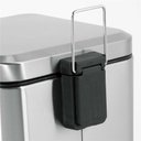 Ver imagem 7 de Lixeira Retangular 20L Inox Cinza VONDER