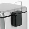Lixeira Retangular 20L Inox Cinza VONDER - 7