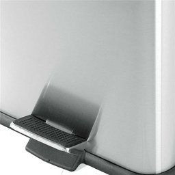 Lixeira Retangular 20L Inox Cinza VONDER - 8