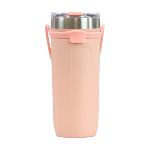 Copo Térmico Inox 710ml com Tampa Rosa Fosco Hermético