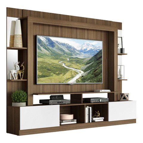 Estante TV 65" Prateleiras c/ Espelho Oslo Multimóveis V3393