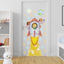 Ver imagem 2 de Adesivo de Porta Decorativo Infantil Astronauta Foguete Lua