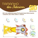 Ver imagem 3 de Adesivo de Porta Decorativo Infantil Astronauta Foguete Lua