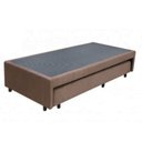 Ver imagem 2 de Cama Box Bicama Auxiliar Solteiro Suede Espuma 8cm 40x88x188 Marrom