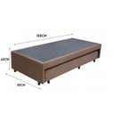 Ver imagem 3 de Cama Box Bicama Auxiliar Solteiro Suede Espuma 8cm 40x88x188 Marrom