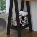 Ver imagem 7 de Escrivaninha Mesa Escritorio Cavalete 3 Gavetas B62 Mell Preto Novam