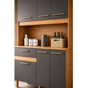 Ver imagem 2 de Armário Cozinha Tampo Balcão Slim 120cm Pequeno Estreito Ideal para Apartamento Robusto Nicho para M
