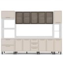 Ver imagem 3 de Cozinha Amara Aéreos Porta Vidro Torre Quente Paneleiro Balcões com Tampo Branco/Creme 250775