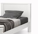 Ver imagem 3 de Cama Solteiro para Quarto Pes de Madeira Branca - Mila