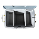 Ver imagem 2 de Caixa Térmica Grande 54l | Cooler com Rodinhas 74 Latas Praia Piscina Camping