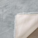Ver imagem 2 de Tapete Pele de Coelho Antiderrapante Melody 200x300 - Jolitex - Cinza