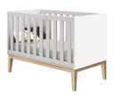 Ver imagem 2 de Jogo de Quarto para Bebê Completo 2 Portas Classic New Branco Fosco com Natural - MoveisAqui
