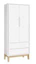 Ver imagem 4 de Jogo de Quarto para Bebê Completo 2 Portas Classic New Branco Fosco com Natural - MoveisAqui