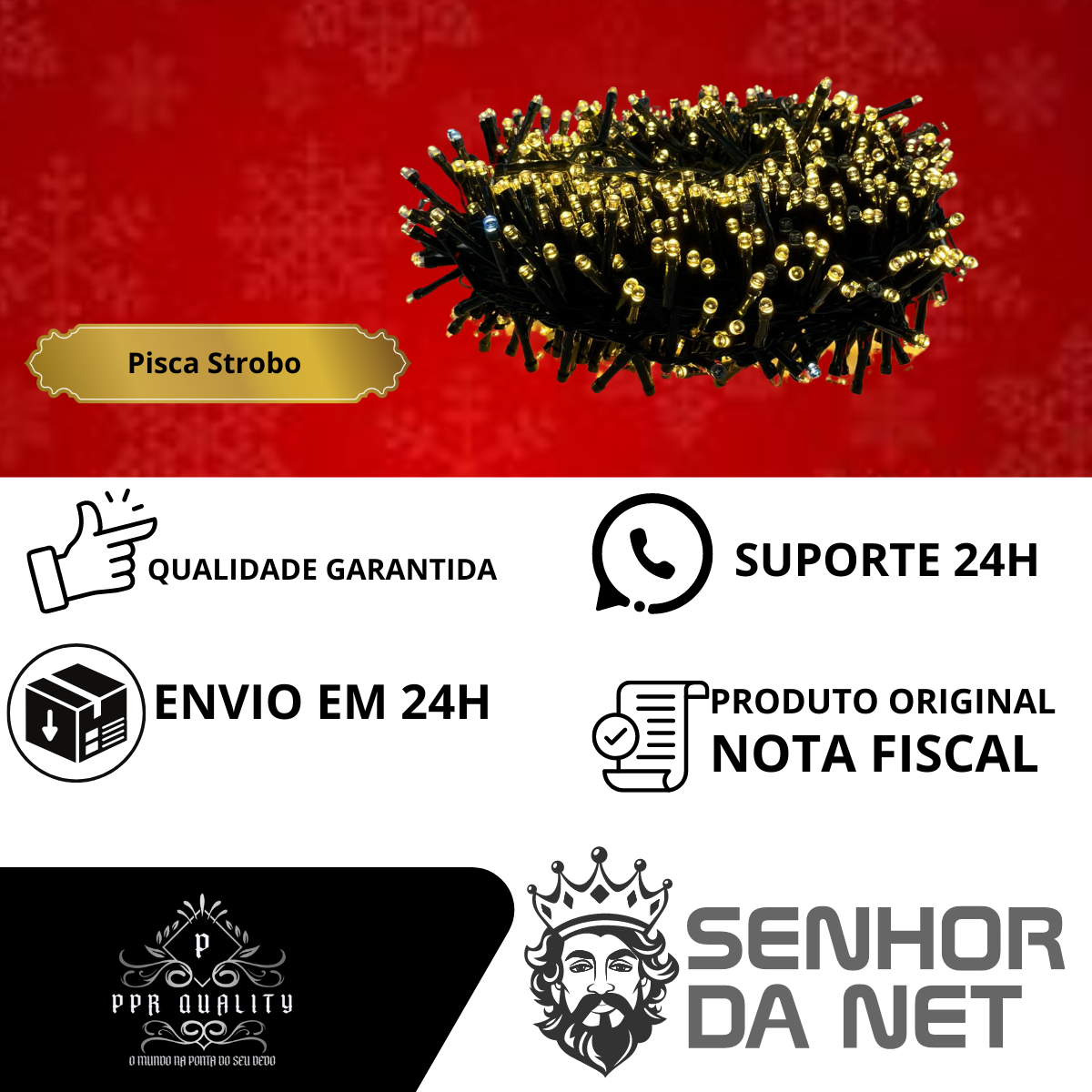 Pisca Natal Led Strobo 20 Metros 900 Leds Cordão Prova D'água - 7