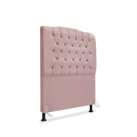 Cabeceira de Cama Box Solteiro 90 cm Dunas Rose