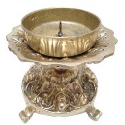 Castiçal Bronze Vela 7 Dias Igrejas Casa Decoração Missa - 2