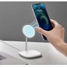 Carregador Magnético Indução Rápido Wireless Carregar Celular Vertical Suporte Desktop Baseus carreg - 5