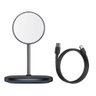Carregador Magnético Indução Rápido Wireless Carregar Celular Vertical Suporte Desktop Baseus carreg - 3