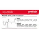 Ver imagem 5 de Sifão Duplo Sanfonado flexível Tubo Extensivo Universal Tanque Pia