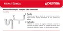 Ver imagem 5 de Sifão Duplo Sanfonado flexível Tubo Extensivo Universal Tanque Pia