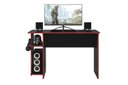Ver imagem 3 de Mesa para Computador Gamer Preto Fosco com Vermelho - Qmovi