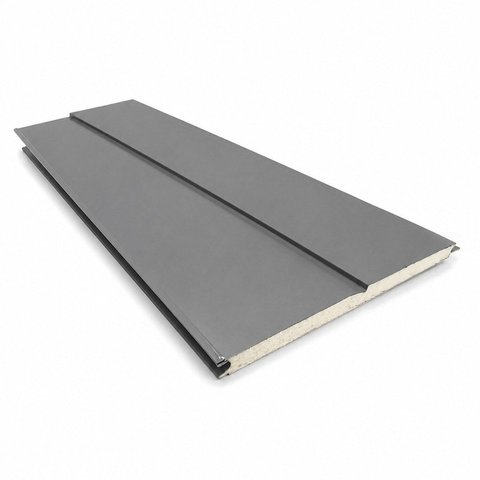 Kit Revestimento Siding 10 Unidades 385x38,2cm Cinza Formaco Decor