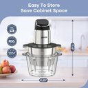 Ver mais imagens de Processador de Alimentos Ganiza 450w, 2 Velocidades, Tigelas de Aço Inox e Vidro