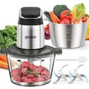 Ver imagem 1 de Processador de Alimentos Ganiza 450w, 2 Velocidades, Tigelas de Aço Inox e Vidro