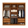 Guarda-roupa Casal Joinville 6 Portas 4 Gavetas Cinamomo - Tcil Móveis - 3