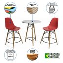 Ver imagem 6 de Mesa Bistrô Eames Eiffel Branca com 2 Banquetas Vermelhas de Madeira