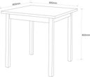 Ver imagem 3 de Mesa para Sala de Jantar Pequena Tampo em Mdf Robusto:off