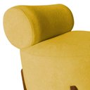 Ver imagem 5 de Kit 2 Poltronas Decorativa Mônaco Couro Amarelo