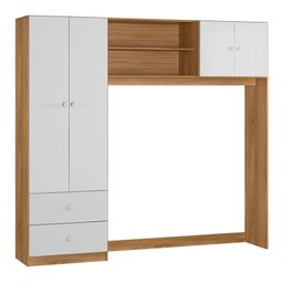 Dormitório Infantil Sophia Conjugado, Cômoda e Berço Nature/branco - Peternella Móveis - 3