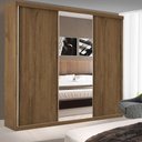Ver imagem 4 de Guarda Roupa Casal 3 Portas de Correr 4 Gavetas e 3 Espelhos Barcelona -Mt- Rei de Casa Freijó