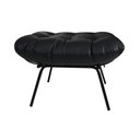 Ver imagem 1 de Puff Laura 65cm Couro Preto - Sallar Home