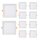 Ver imagem 2 de Kit 10 Painel de Led Quadrado Embutir Recuado 6w Bivolt Taschibra 6500k Frio