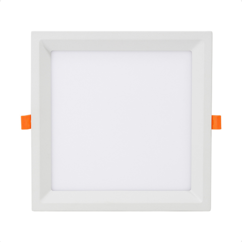 Kit 10 Painel de Led Quadrado Embutir Recuado 6w Bivolt Taschibra 6500k Frio