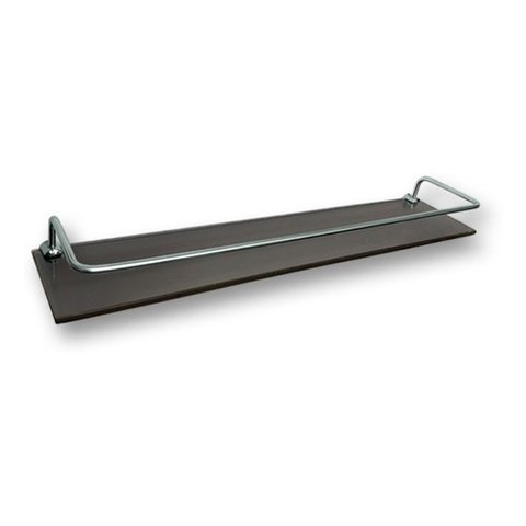 Prateleira Reta C/ Grade 40x10 Cm - 8mm - Fume