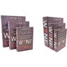 Kit 3 Livros Fake de Madeira- Decoração Vintage - Livro Falso Book Box - Wine Book - 6
